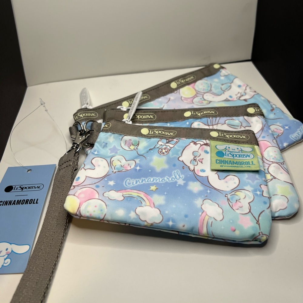 NWT Lesportsac 3 Pouches Cinnamoroll